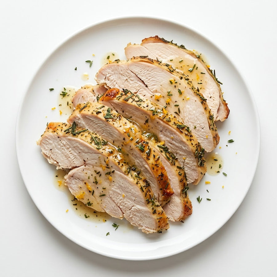 Sliced Citrus Herb Turkey Breast